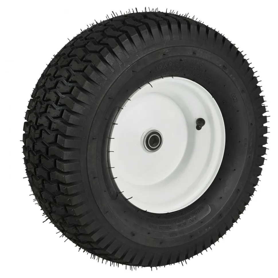 VEVOR Lawn Mower Tires with Rim, 16x6.5-8" Tubeless Tractor Tires, 2-Pack Tire and Wheel Assembly, Turf Pneumatic Tires, 3" Offset Hub, 3/4" Bushing Size, 16 PCS Adapters for Riding Mower Lawn Tractor