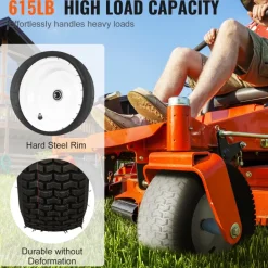 VEVOR Lawn Mower Tires with Rim, 16x6.5-8