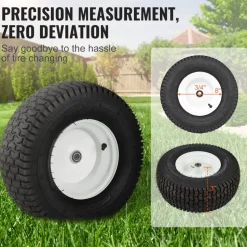 VEVOR Lawn Mower Tires with Rim, 16x6.5-8