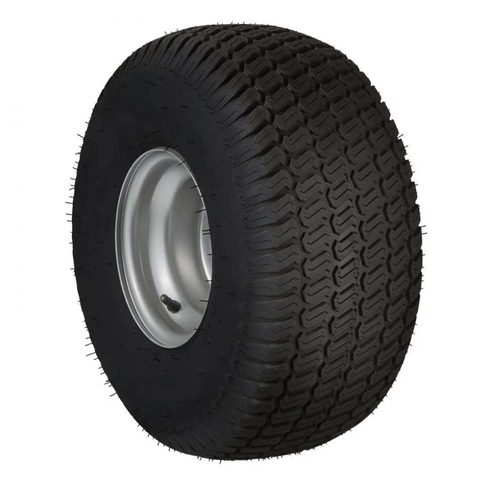 VEVOR Lawn Mower Tires with Rim, 20x8-8" Tubeless Tractor Tires, 2-Pack Tire and Wheel Assembly, S-Turf Pneumatic Tires with 3.5" Offset Hub and 3/4" Bushing Size, for Riding Mowers Lawn Tractors