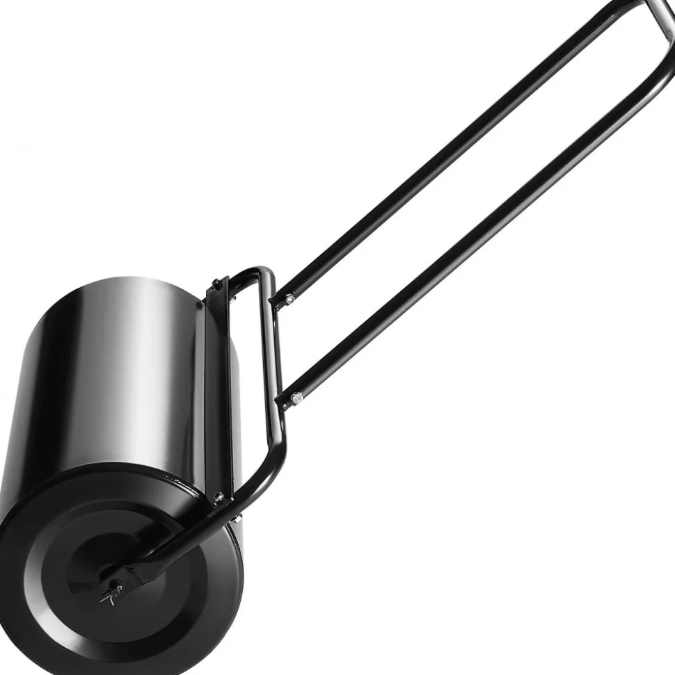 VEVOR Lawn Roller, 13 Gallon Sand/Water Filled Yard Roller, Steel Sod Roller with Easy-turn Plug and U-Shaped Ergonomic Handle for Convenient Push and Pull, for Lawn, Garden, Farm, Park, Black