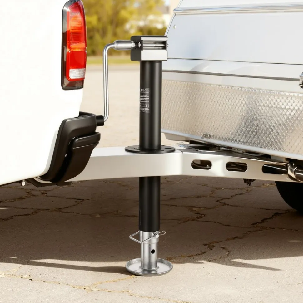 VEVOR 5000 lbs A-Frame Trailer Jack, 15-Inch Vertical Travel, Trailer Lift Jack with Adjustable 7-Level Drop Leg & Drill Socket, Cordless Drill Compatible, Suitable for RV, Utility, Yacht Trailers