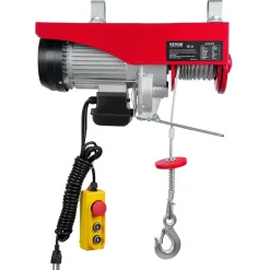 VEVOR 2200 lbs Attic Lift, 1600W 110V Electric Hoist with 14ft Wired Remote Control, 40ft Single Cable Lifting Height & High-quality Motor, for Garage Warehouse Factory