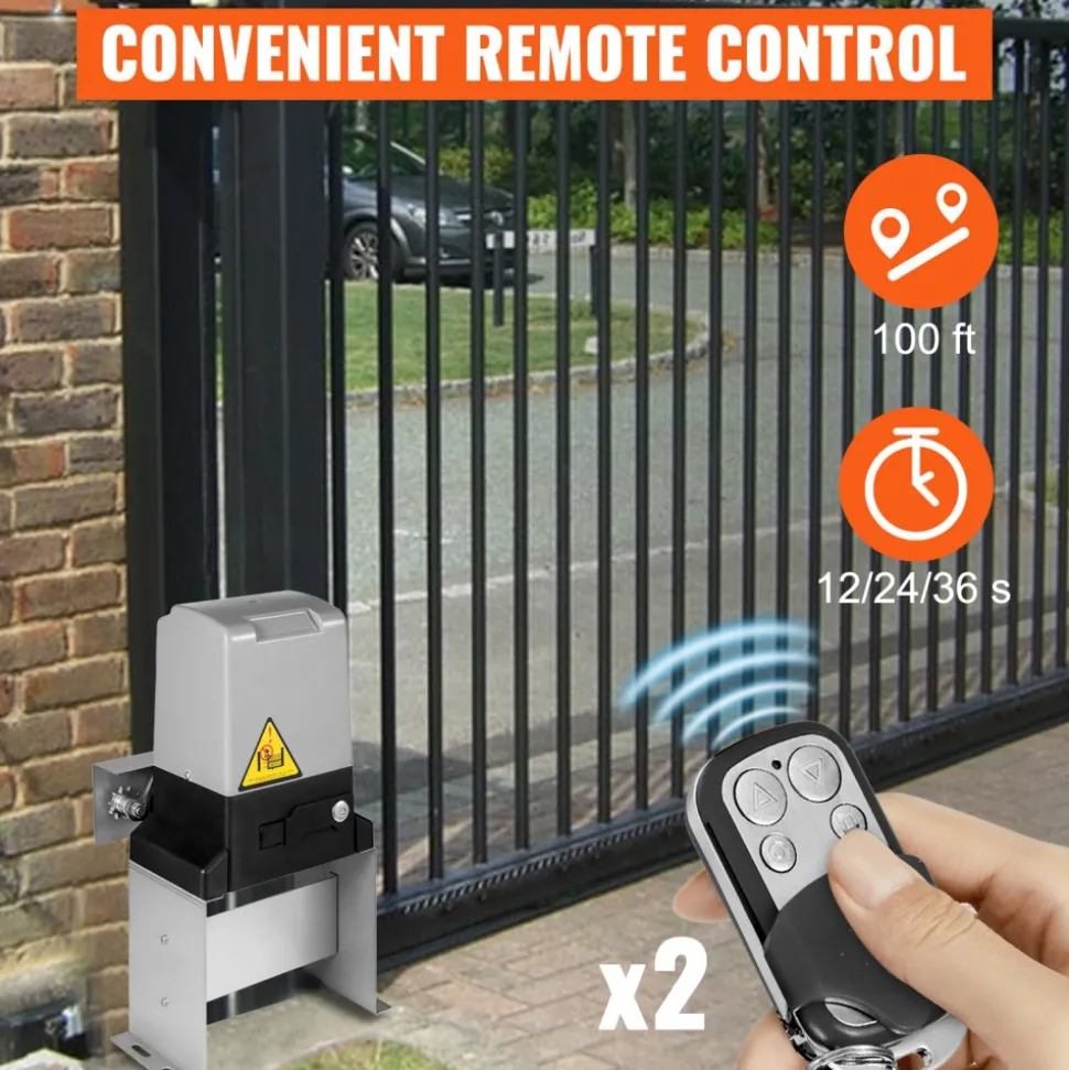 Vevor 3300lbs Automatic Sliding Gate Opener Driveway Operator Infrared Sensor