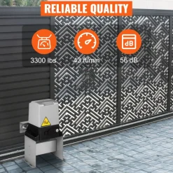 Vevor 3300lbs Automatic Sliding Gate Opener Driveway Operator Infrared Sensor
