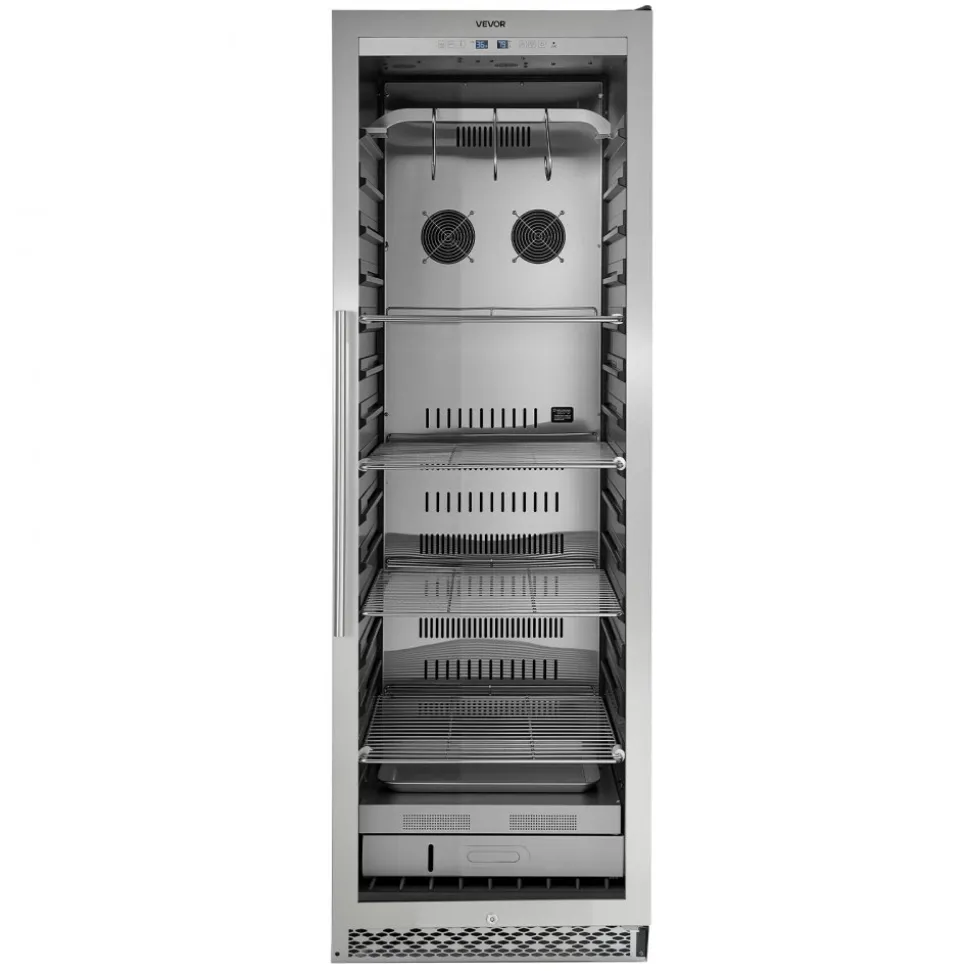 VEVOR 298 LBS Dry Aging Fridge for Steaks, Dry Ager Refrigerator for Meat with Precise Temperature & Humidity Control, Freestanding & Built-in Beef Aging Machine for Home Kitchen Restaurant Hotel