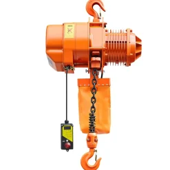 VEVOR 2200 lbs Electric Chain Hoist, 20 ft Lifting Height, 120V Single Phase Overhead Crane with 15 ft Wired Remote Control, G100 Chain Electric Lift Hoist for Factories, Warehouses, Garages