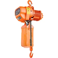 VEVOR 1100 lbs Electric Chain Hoist, 20 ft Lifting Height, Three-Phase Overhead Crane with 328 ft Wireless & 15 ft Wired Remote Control, Single G80 Chain Hoist for Factories, Warehouses, Garages