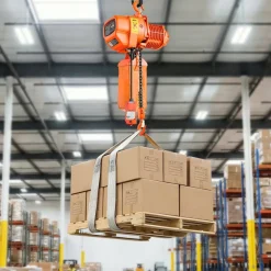 VEVOR 1100 lbs Electric Chain Hoist, 20 ft Lifting Height, Three-Phase Overhead Crane with 328 ft Wireless & 15 ft Wired Remote Control, Single G80 Chain Hoist for Factories, Warehouses, Garages