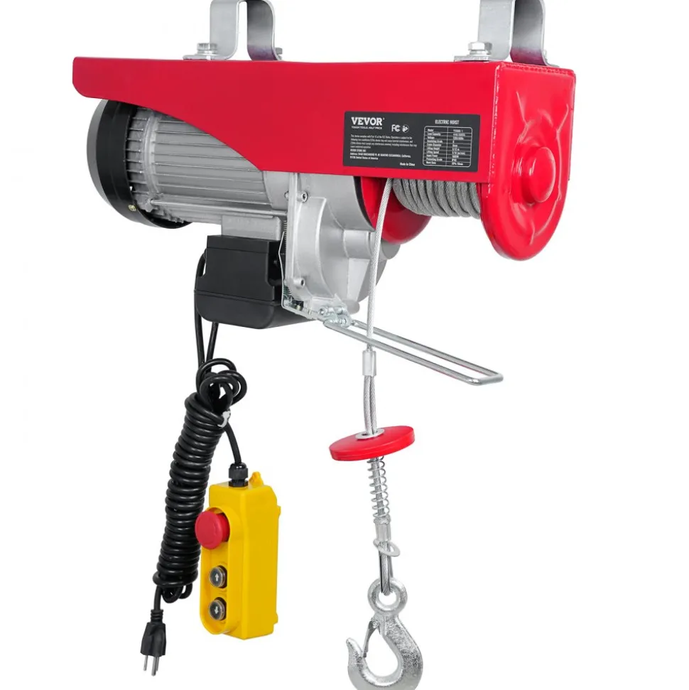 VEVOR 880lbs Electric Hoist with 14ft Wired Remote Control, 110V Electric Hoist Attic Lift 20-40 FT Lifting Height for Garage Attic Warehouse Factory