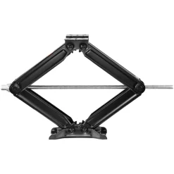 VEVOR 6500 lbs RV Scissor Jacks, 4-23.4 in RV Stabilizer Leveling Scissor Jacks, Set of 2, Heavy Duty Stabilizer Jack with Crank Handle, Socket and Bubble Levels, Not Easily Bent or Deformed