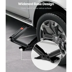 VEVOR 5000 lbs RV Scissor Jacks, 4-23.4 in RV Stabilizer Leveling Scissor Jacks, Set of 4, Heavy Duty Stabilizer Jack with Crank Handle, Socket and Bubble Levels, Not Easily Bent or Deformed