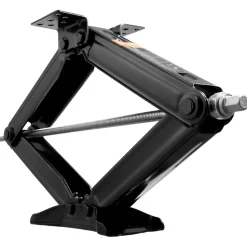 VEVOR 6500 lbs RV Scissor Jacks, 4-23.4 in RV Stabilizer Leveling Scissor Jacks, Set of 4, Heavy Duty Stabilizer Jack with Crank Handle, Socket and Bubble Levels, Not Easily Bent or Deformed