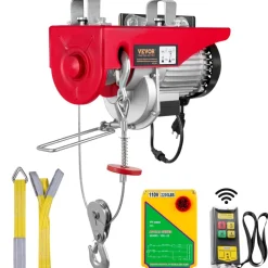 VEVOR 2200 lbs Wireless Attic Lift, 1600W 110V Electric Hoist with Wireless Remote Control, 40ft Single Cable Lifting Height & High-quality Motor, for Garage Warehouse Factory
