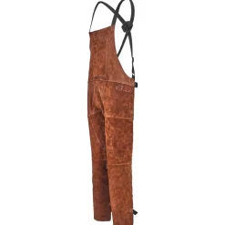 VEVOR Leather Welding Apron Split Leg, Heavy Duty Cowhide Flame Resistant Welding Pants for Men Women, Heat-Resistant Safety Apron with 3 Pockets for Woodworking, Gardening, Blacksmithing, XL-Size