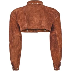 VEVOR Leather Welding Cape Sleeve, Heavy Duty Flame Resistant Cowhide Safety Cape Sleeves for Men Women, Heat-Resistant for Welding, Blacksmithing, Woodworking, Gardening, L-Size