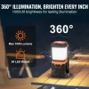 VEVOR LED Camping Lantern, All-in-one, 1000LM, 360° Illumination, 4 Lighting Modes, Battery Powered Light, Outdoor Robust Flashlight, Built to Last Light, Ideal for Hiking Fishing Outages Repairs
