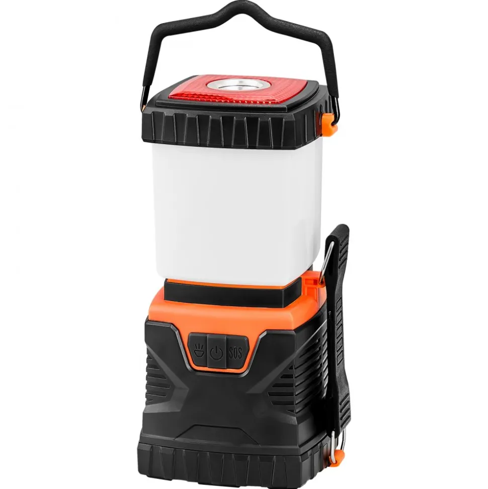 VEVOR LED Camping Lantern, All-in-one, 1000LM, 360° Illumination, 4 Lighting Modes, Battery Powered Light, Outdoor Robust Flashlight, Built to Last Light, Ideal for Hiking Fishing Outages Repairs