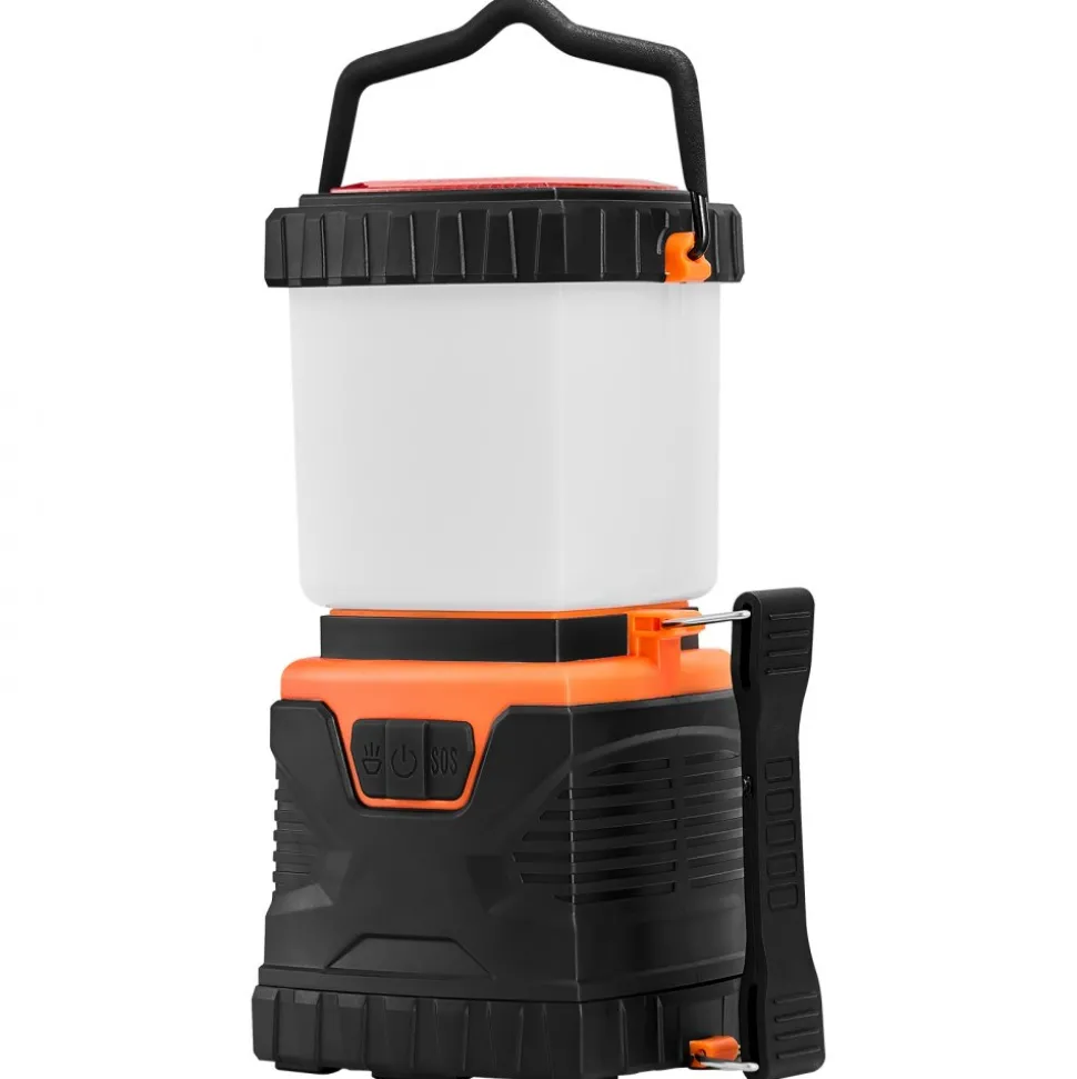 VEVOR LED Camping Lantern, All-in-one, 1000LM, 360° Illumination, 4 Lighting Modes, Battery Powered Light, Outdoor Robust Flashlight, Built to Last Light, Ideal for Hiking Fishing Outages Repairs