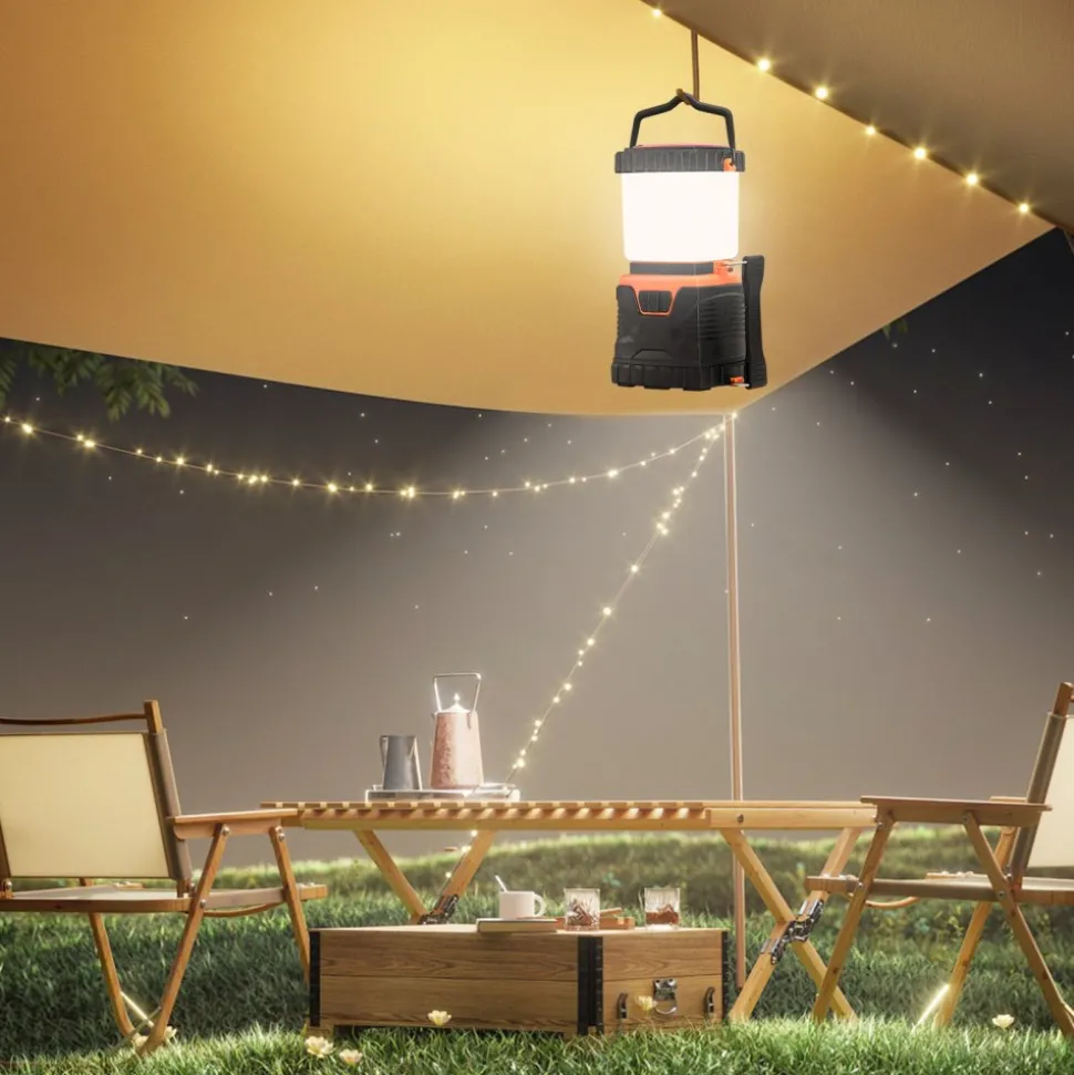 VEVOR LED Camping Lantern, All-in-one, 1000LM, 360° Illumination, 4 Lighting Modes, Battery Powered Light, Outdoor Robust Flashlight, Built to Last Light, Ideal for Hiking Fishing Outages Repairs