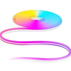 VEVOR LED Neon Rope Light, 16.4 ft, Flexible RGB-IC LED Strip Light, Control with App/Remote, Works with Alexa & Google Assistant, Music Syncing, Custom DIY Neon Flex Lights, for Bedroom Gaming Indoor