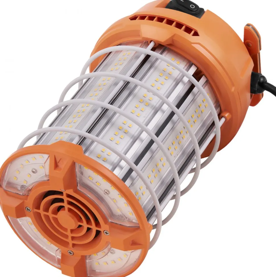 VEVOR LED Portable Work Lamp, 150W, 20000lm, 5000K Durable & Water-Resistant, Linkable up to 6 Units, Ceiling or Stand Job Site Illumination for Both Indoor & Outdoor Use