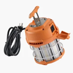 VEVOR LED Temporary Work Light, 100W, 14400 lm, 5000K Durable & Water-Resistant, Linkable up to 8 Units, Ceiling or Stand Job Site Illumination for Construction Sites, Workshops, Indoor & Outdoor Use