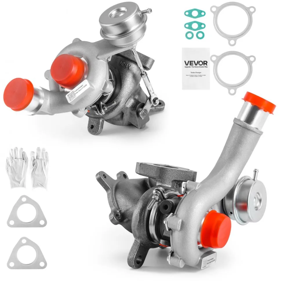 VEVOR Left & Right Twin Turbocharger with Wastegate Actuator, Compatible with 2009-2015 Ford Flex Explorer Sport Taurus SHO 3.5L, 2010-2019 Lincoln MKS MKT 3.5L, Replace# 790317-5006, 790317-0001