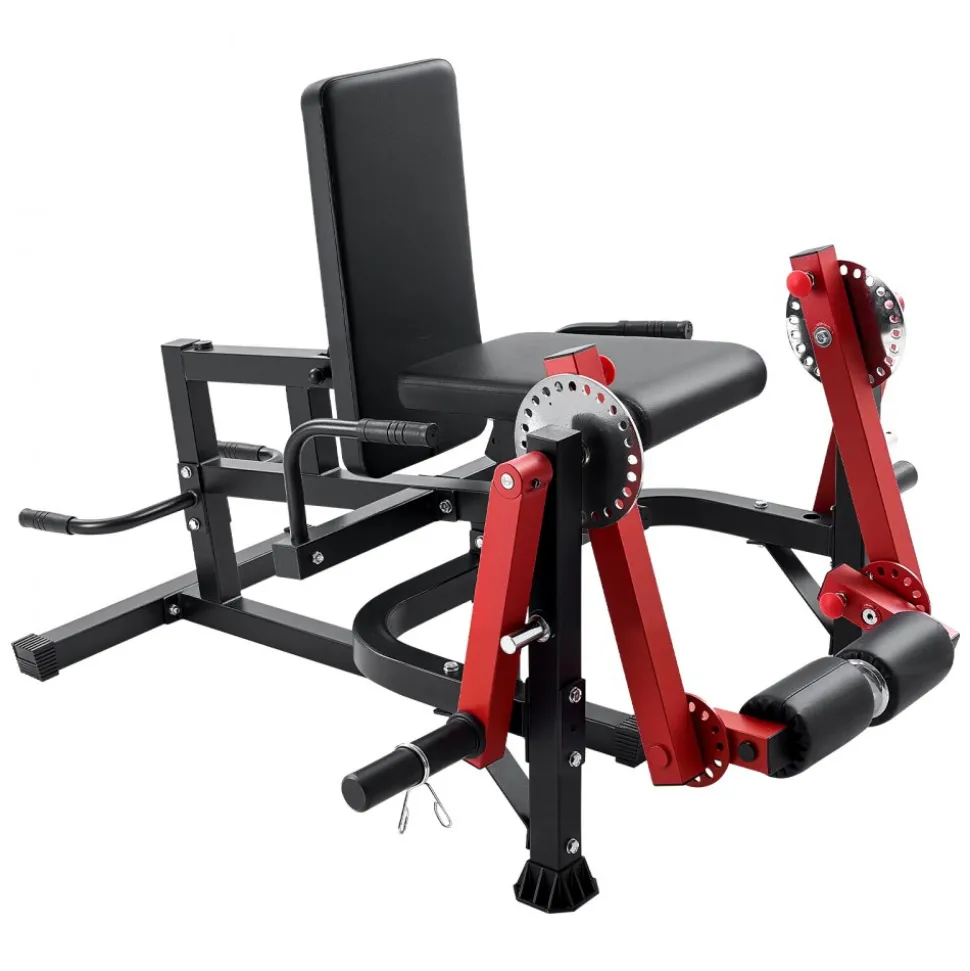 VEVOR Leg Extension and Curl Machine, Seated Leg Rotary Extension for Thigh, Adjustable Lower Body Specialty Exercises Equipment, Heavy Duty Workout Bench for Home Gym, 700 LBS Capacity