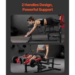 VEVOR Leg Extension and Curl Machine, Seated Leg Rotary Extension for Thigh, Adjustable Lower Body Specialty Exercises Equipment, Heavy Duty Workout Bench for Home Gym, 700 LBS Capacity