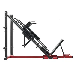 VEVOR Leg Press Hack Squat Machine, Adjustable Leg Press Combo with Linear Bearing and Weight Storage, Lower Body Special for Home Gym, Leg Exercise Equipment for Quads, Hamstring, Glutes, Calve