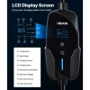 VEVOR Level 2 EV Charger, 32 Amp Adjustable Current, 240V Electric Vehicle Portable Charger with 25 ft Charging Cable, NEMA 14-50P Plug, LCD Display, Plug-in Home Car Charging Station for SAE J1772 EV