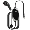 VEVOR Level 1&2 EV Charger, 16 Amp, Electric Vehicle Portable Charger with 25 ft Charging Cable, 120V-240V, NEMA 6-20P Plug NEMA 5-15 Adapter, LED Indicator, Home Car Charging Station for SAE J1772 EV