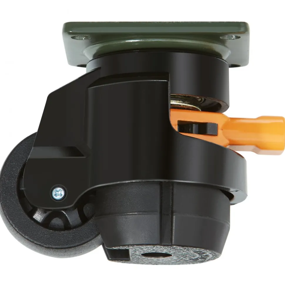 VEVOR Leveling Casters, 4-Pack Heavy Duty 360° Swivel Caster Wheels Hold up to 1100 lbs Load, 2 inches Caster Diameter, Adjustable Casters with Upgraded Handle Design and Feet for Workbench & Machine