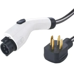 VEVOR Level 2 Portable EV Charger, 40A 240V, Electric Vehicle Charger with 25 ft Charging Cable NEMA 14-50P Plug, 40A/32A/24A/16A Adjustable Current Plug-in Home EV Charging Station for SAE J1772 EVs