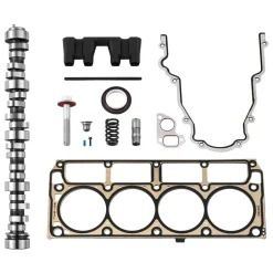 VEVOR Lifter Camshaft Kit, 13-Piece Set, Gray Cast Iron Engine Cam, Compatible with Norris trucks from 1999-2013 GM Gen3/4, Fit 1999-2013 LS-Based Engines (Silverado, Sierra, Tahoe, Yukon/LS1)
