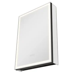 VEVOR Lighted Medicine Cabinet with Mirror, 20 x 28 in Recessed or Wall Mount, 3 Color Dimmable LED Bathroom Medicine Cabinet with Bottom Lighting, Adjustable Shelve Storage, Memory Defog Function