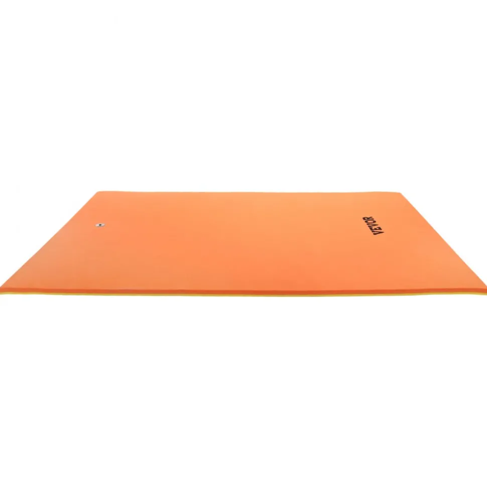 VEVOR Lily Pad Floating Mat, Large 9x6 FT Floating Water Pad, 3-Layer Floating Dock for Adults Kids, 1.3" Thick Tear-Resistant XPE Foam Raft, Floating Island for Lake, Pool, Ocean, Beach, and Boating