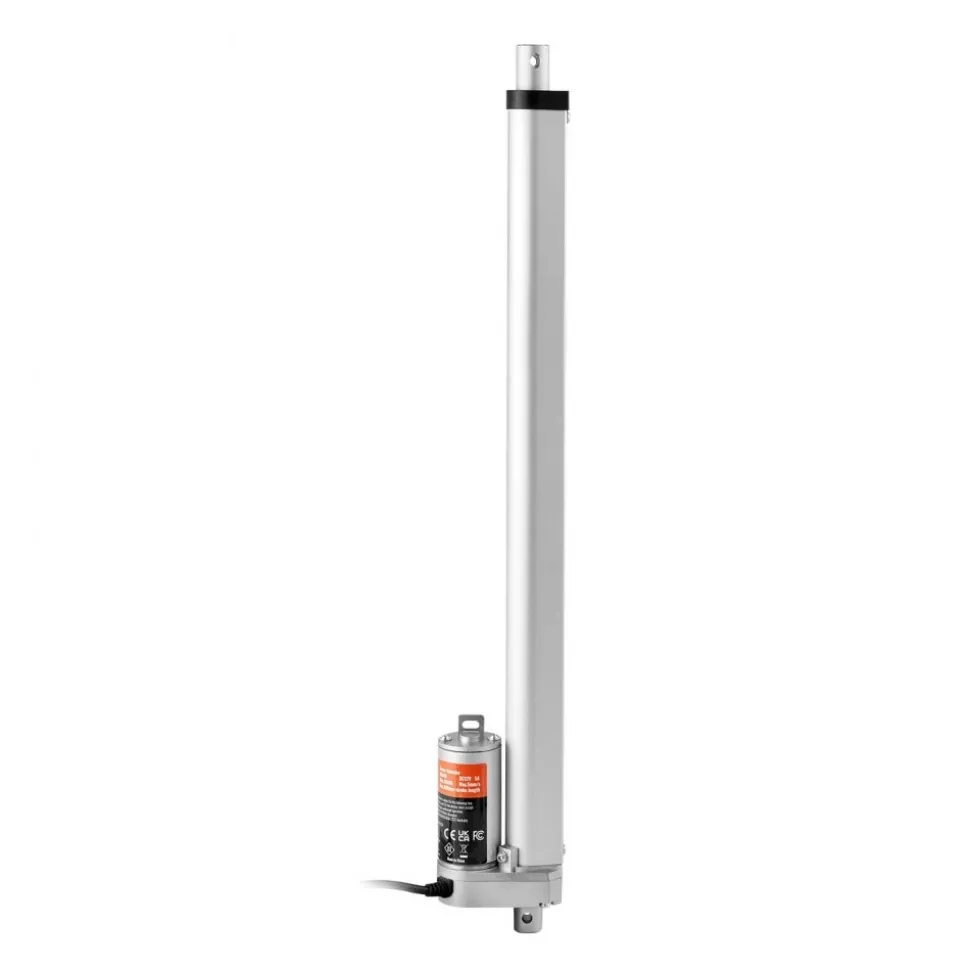 VEVOR Linear Actuator 12V, 18 Inch High Load 330lbs/1500N Linear Actuator, 0.19"/s Linear Motion Actuator with Mounting Bracket and IP54 Protection