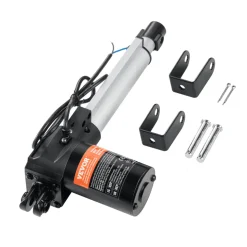 VEVOR Linear Actuator 12V, 6 Inch Heavy Duty 1320lbs/6000N Linear Actuator, 0.19"/s Linear Motion Actuator with Mounting Bracket & IP44 Protection for Electric Door Industrial Machinery Vessels Cargo