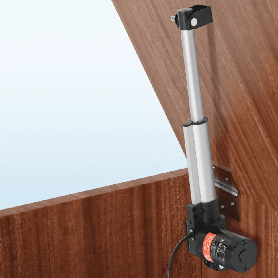 VEVOR Linear Actuator 12V, 6 Inch Heavy Duty 1320lbs/6000N Linear Actuator, 0.19"/s Linear Motion Actuator with Mounting Bracket & IP44 Protection for Electric Door Industrial Machinery Vessels Cargo