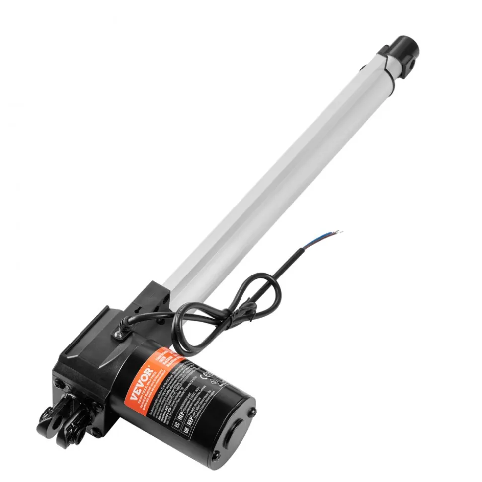 VEVOR Linear Actuator 12V, 14 Inch Heavy Duty 1320lbs/6000N Linear Actuator, 0.19"/s Linear Motion Actuator with Mounting Bracket & IP44 Protection for Electric Door Industrial Machinery Vessels Cargo