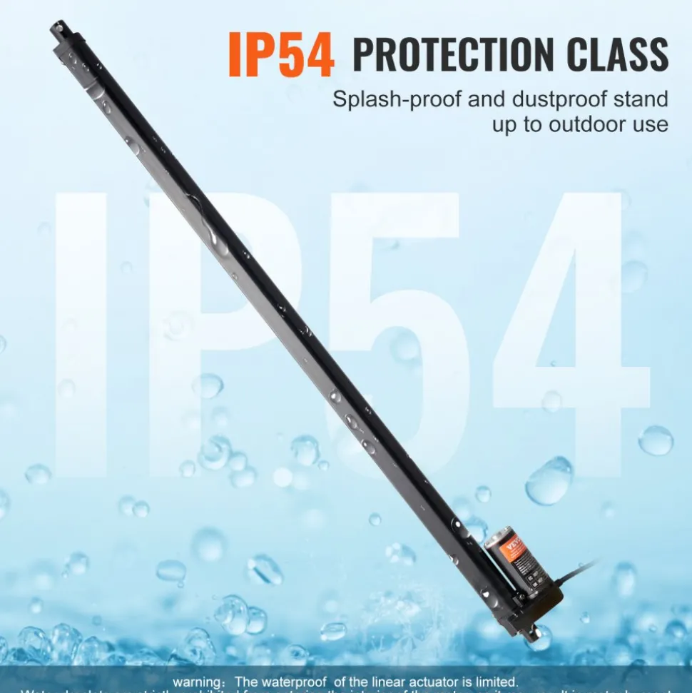 VEVOR Linear Actuator 12V, 20 Inch High Speed 0.55"/s Linear Actuator, 220lbs/1000N Linear Motion Actuator with Mounting Bracket and IP54 Protection