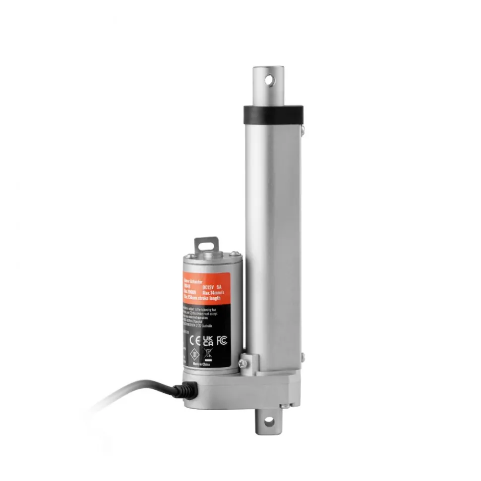 VEVOR Linear Actuator 12V, 4 Inch High Load 330lbs/1500N Linear Actuator, 0.19"/s Linear Motion Actuator with Mounting Bracket and IP54 Protection