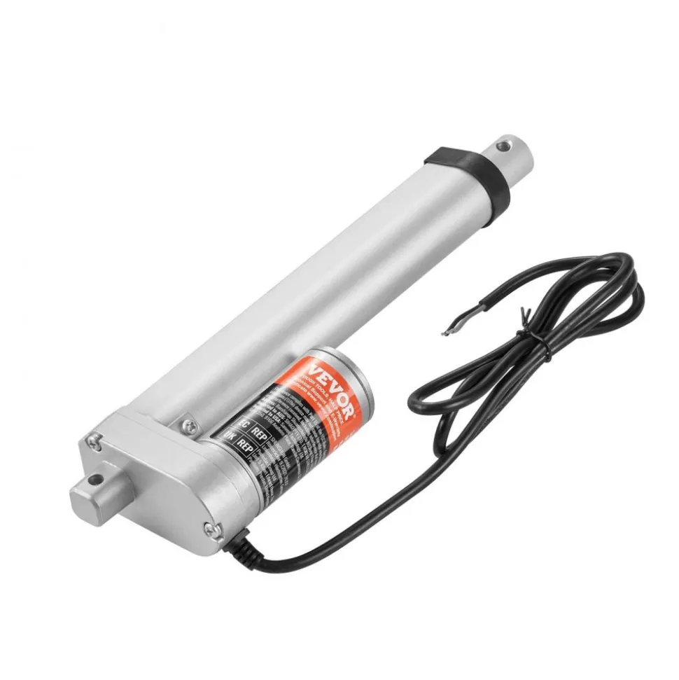 VEVOR Linear Actuator 12V, 6 Inch High Speed 0.55"/s Linear Actuator, 220lbs/1000N Linear Motion Actuator with Mounting Bracket and IP54 Protection
