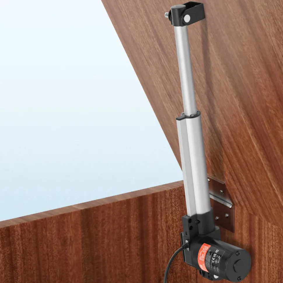 VEVOR Linear Actuator 12V, 8 Inch Heavy Duty 1320lbs/6000N Linear Actuator, 0.19"/s Linear Motion Actuator with Mounting Bracket & IP44 Protection for Electric Door Industrial Machinery Vessels Cargo