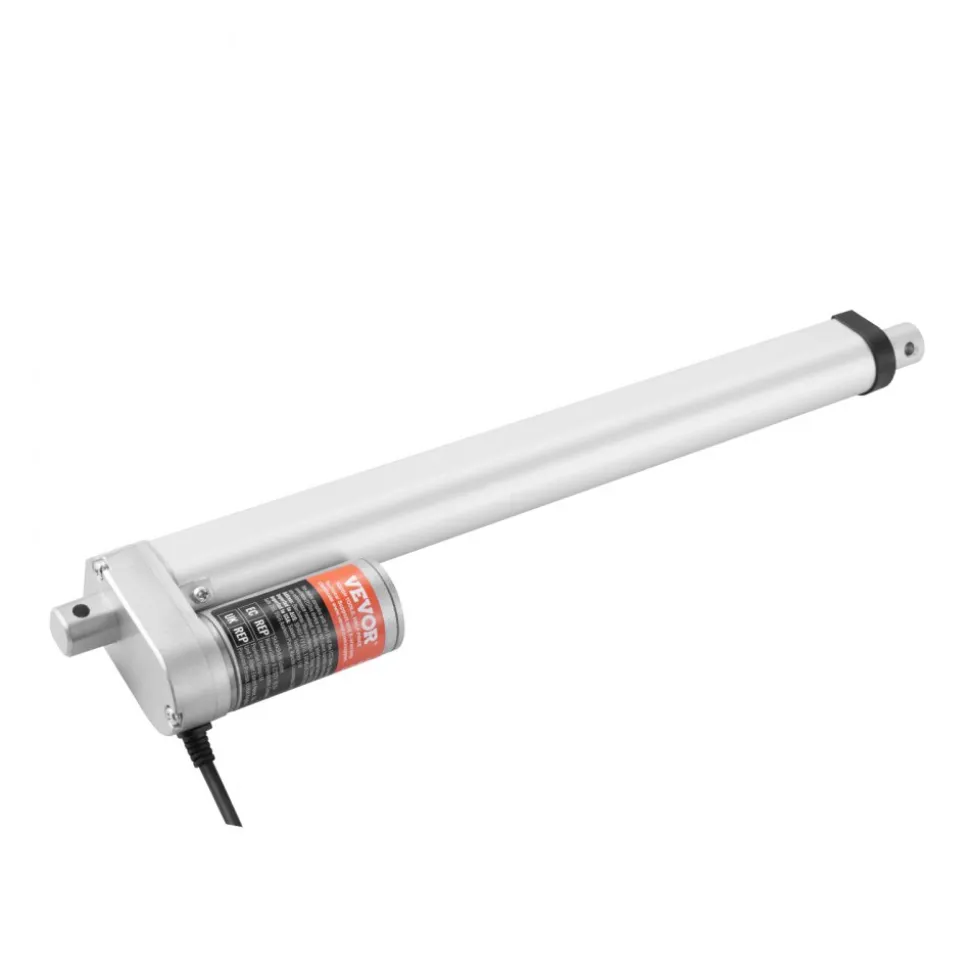 VEVOR Linear Actuator 12V, 12 Inch High Load 330lbs/1500N Linear Actuator, 0.19"/s Linear Motion Actuator with Mounting Bracket and IP54 Protection