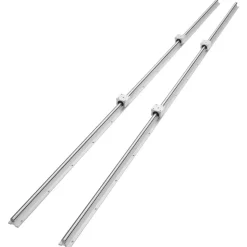 VEVOR Linear Motion Guide Kit, SBR20 1800mm, Includes 2 PCS 70.9 in/1800 mm SBR20 Rails and 4 PCS SBR20UU Bearing Blocks, Ideal for CNC Machines, Automation Equipment, and DIY Projects