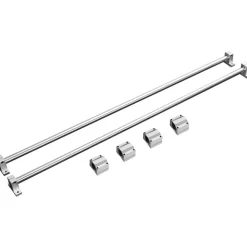 VEVOR Linear Motion Kit, SFC16 1000mm, Includes 2 Rails of 39.4 inches, 4 SC16 Carriage Blocks, and 4 Support Brackets, Ideal for CNC and Automation Projects