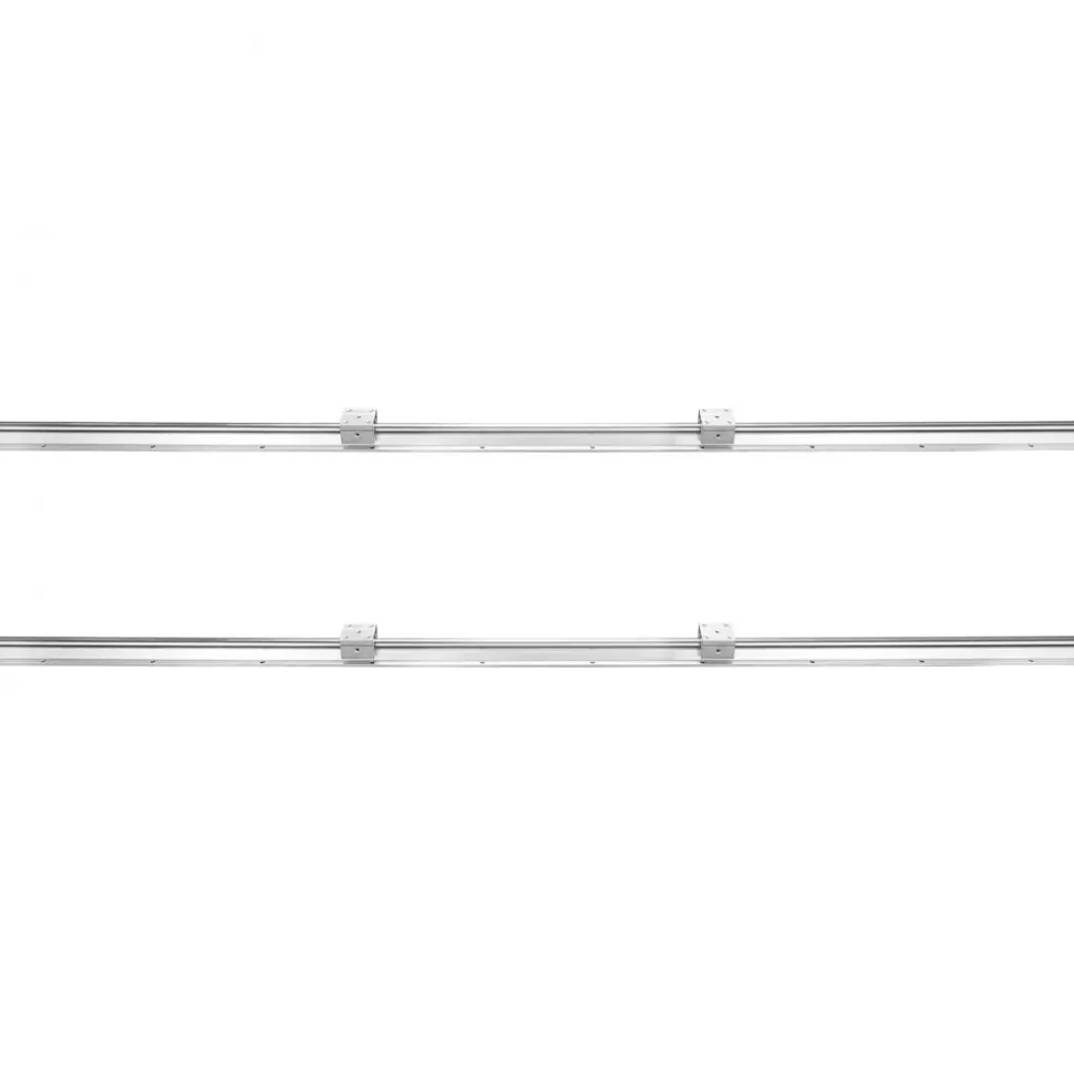 VEVOR Linear Motion Set, SBR20 1500mm, Comes with Two 59 in/1500 mm SBR20 Rails & Four SBR20UU Blocks, Ideal for DIY CNC and Automation Tasks